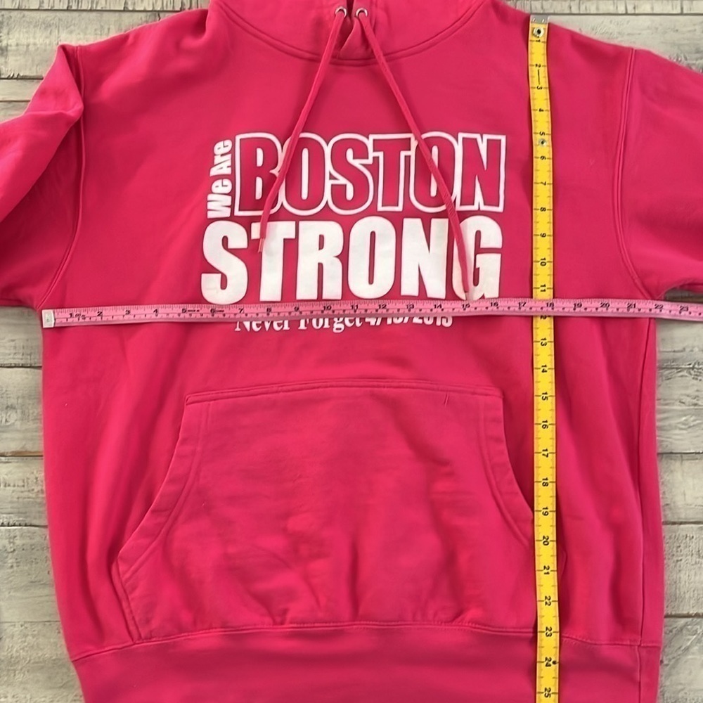 Boston Strong Pull-Over‎ Hoodie Sweatshirt - Picture 2 of 4